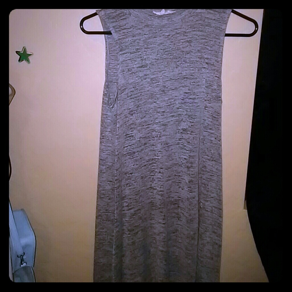 Dress gray with black spots