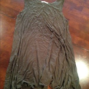 Olive green tshirt dress