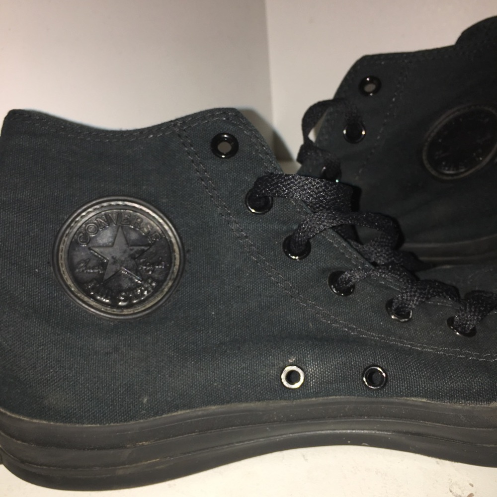 CONVERSE High top all black men's 12 converse