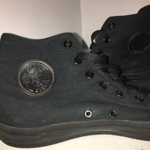 CONVERSE High top all black men's 12 converse