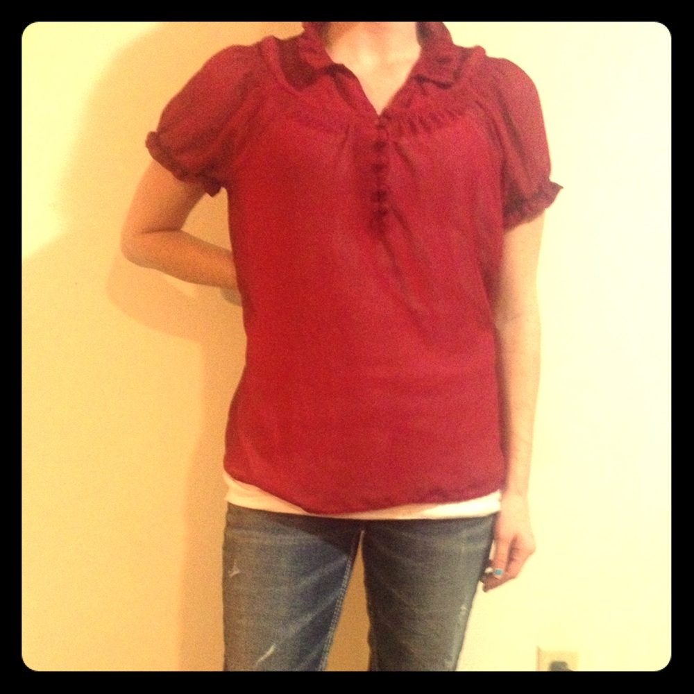 Vintage Red Blouse~