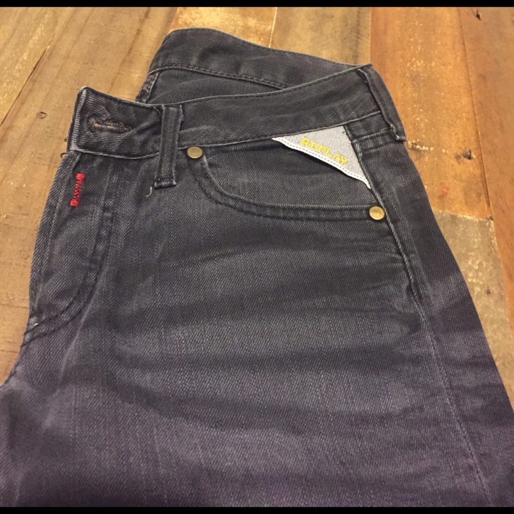 Replay Jeans 👖 sz 26 faded black