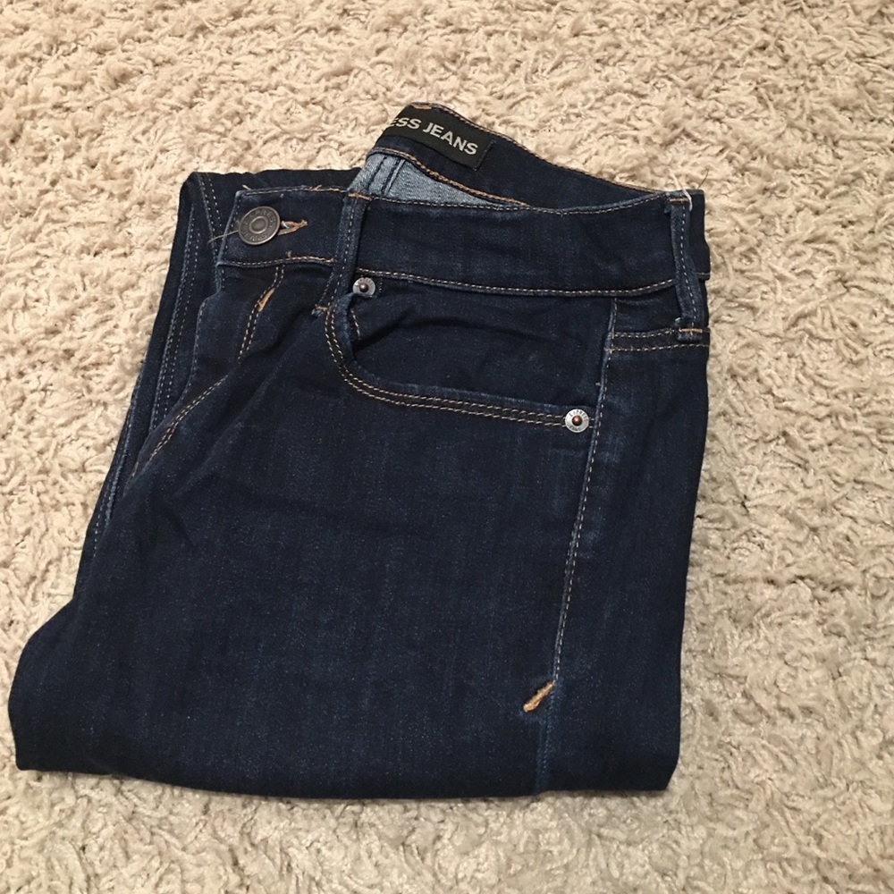 Express jeans. Dark denim.