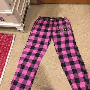 Victoria's Secret PINK checkered PJ pants