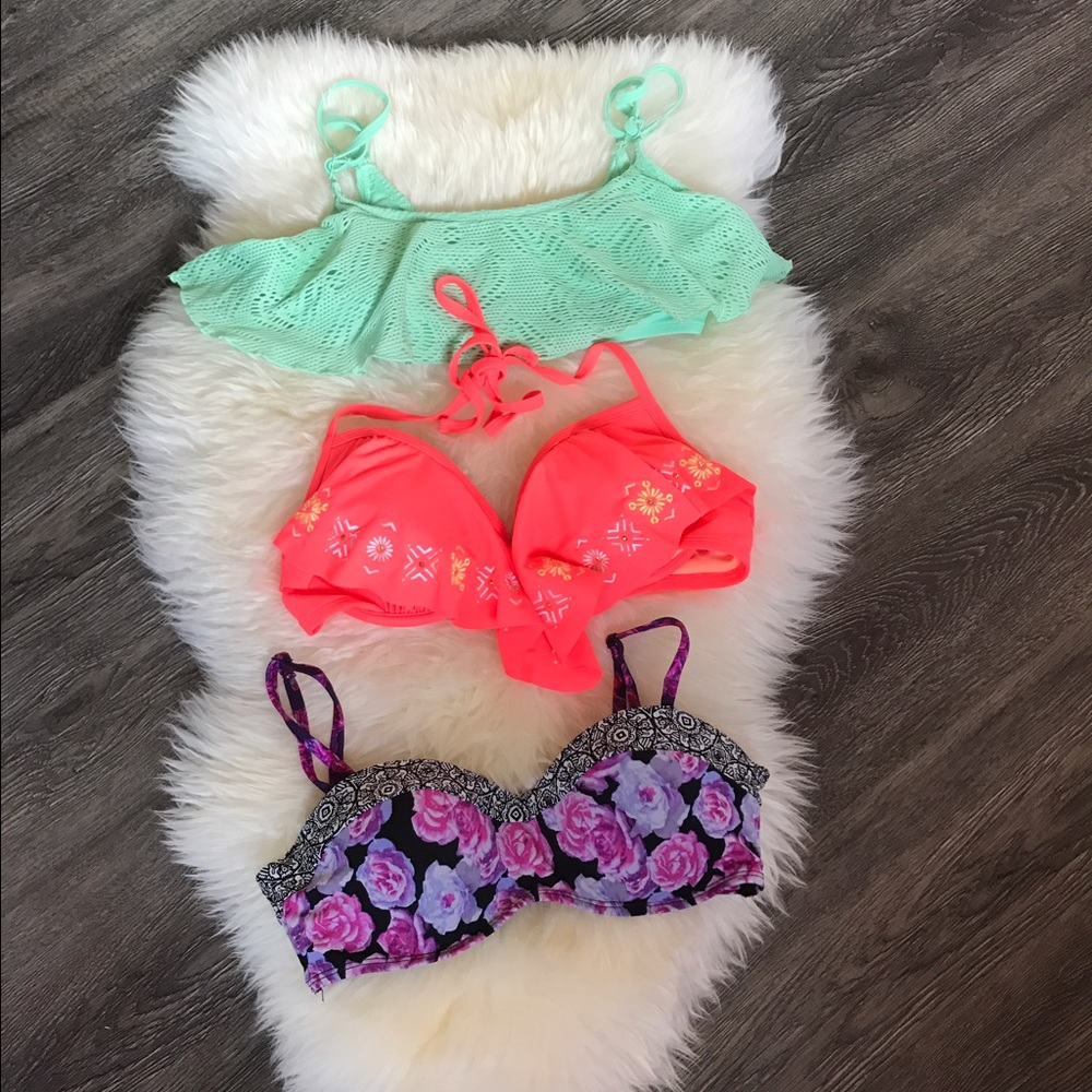 Size M Swim Top Lot- different brands