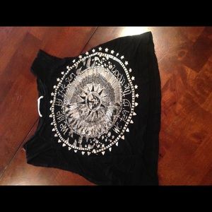 Jeweled boho crop top