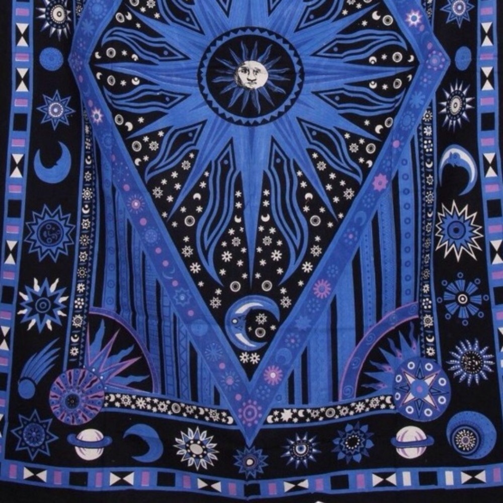 Blue Moon Intersellar Timeline Tapestry - ๐ NWT - Picture 1 of 2
