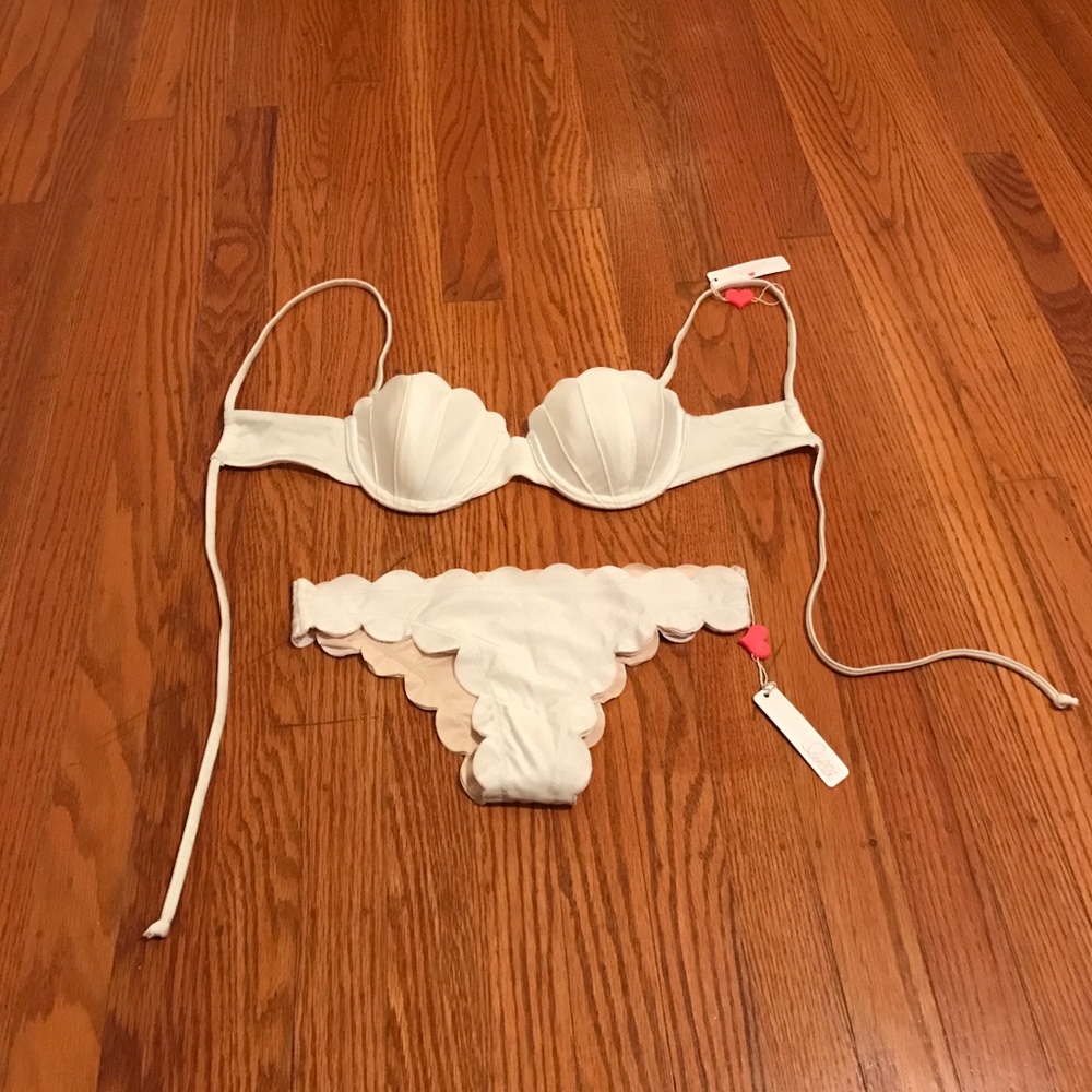 Lolli Swimwear Clamshell Bikini white