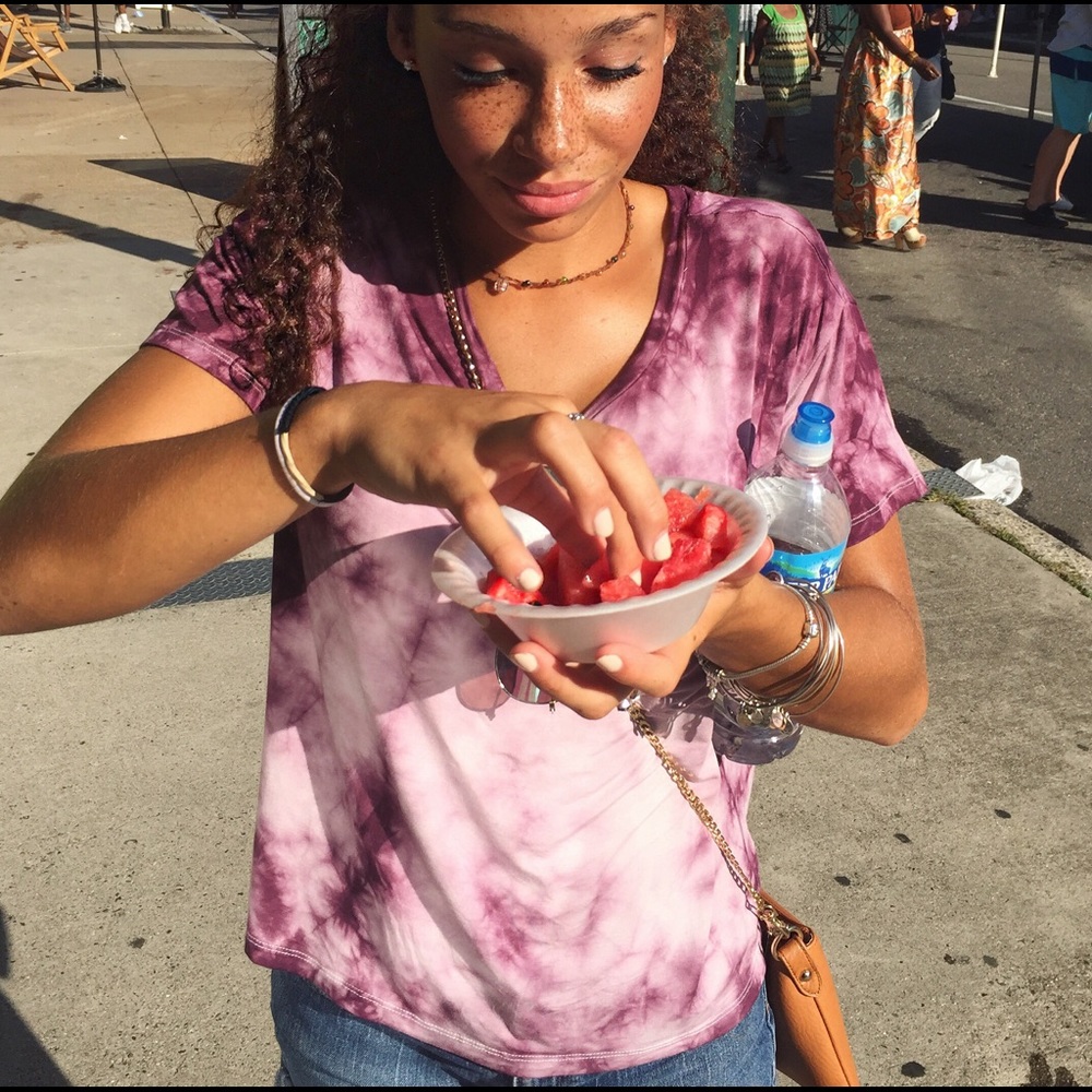 Tie-Dye American Eagle Top