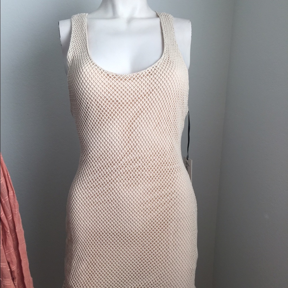 LAST ONE! Tan crochet dress - Picture 2 of 7