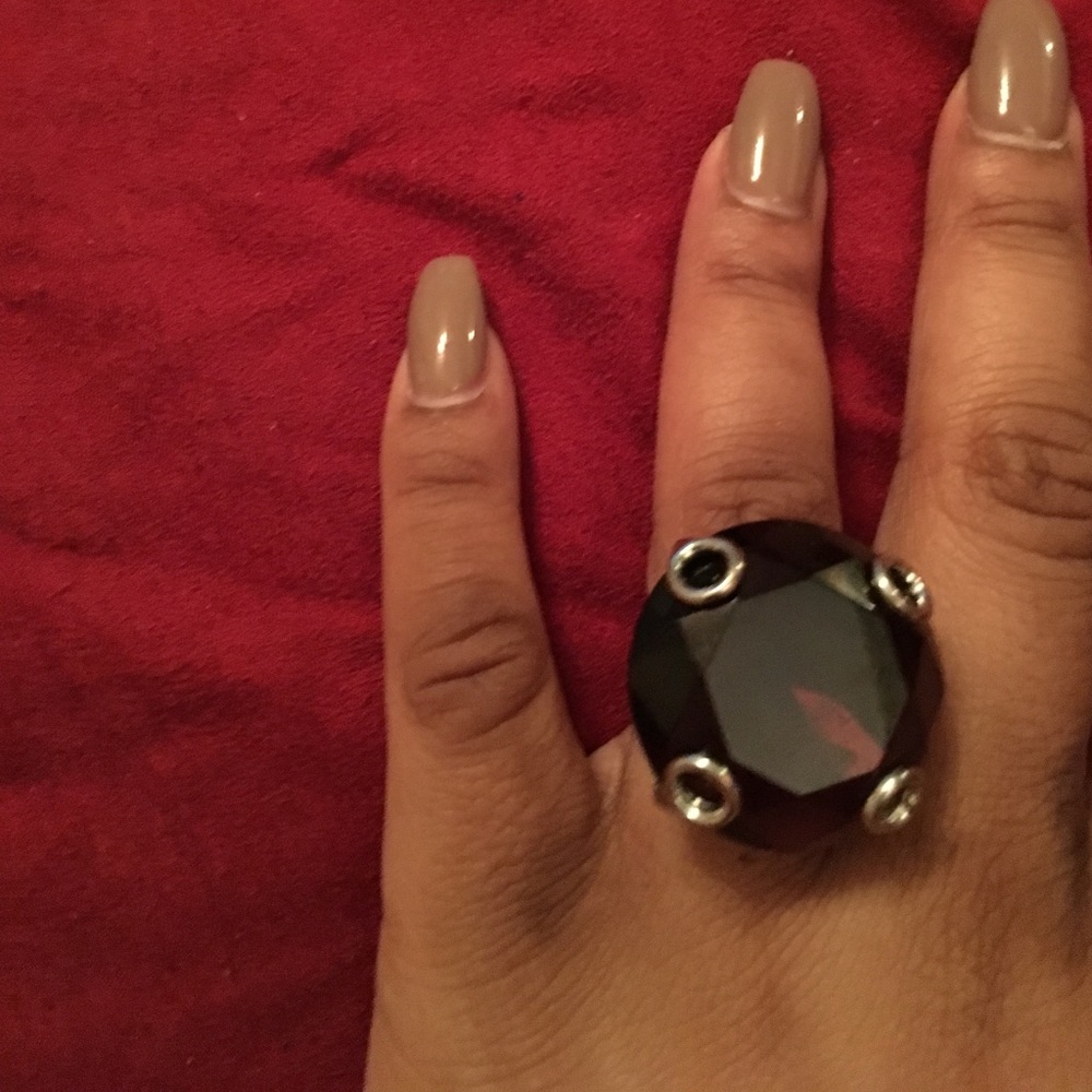 Oversized jeweled ring