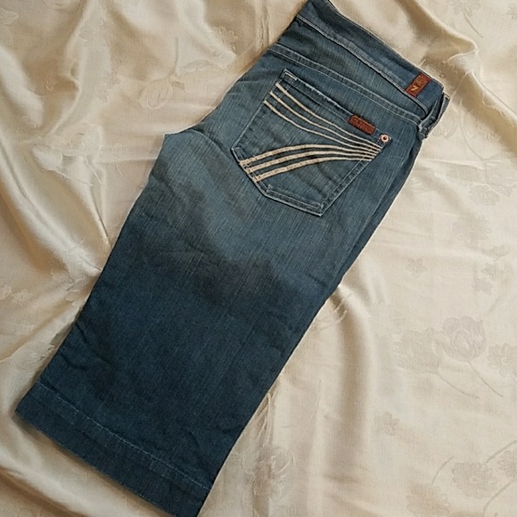 7 For All Mankind Pants - 7 for all Mankind cropped shorts