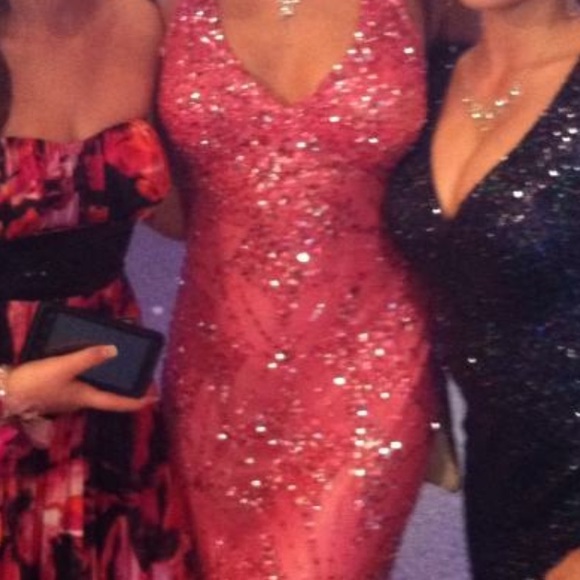 Pink Sparkly Prom Dress - Picture 5 of 5