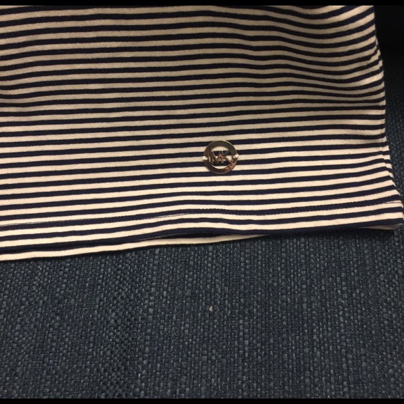 Michael Kors Navy/White Stripped Cold Shoulder - Picture 3 of 3