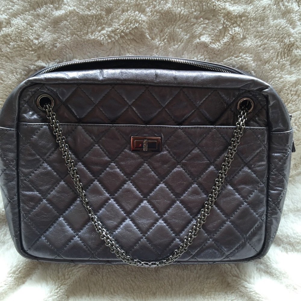Chanel metallic handbag