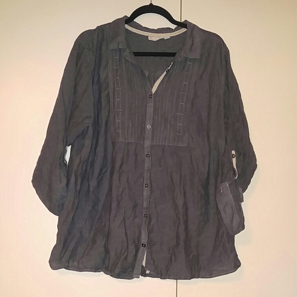 Lightweight denim look top