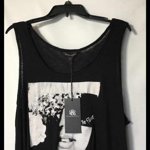 SALE Rock & Republic Lady Gaga Graphic Tank Top - Picture 4 of 6