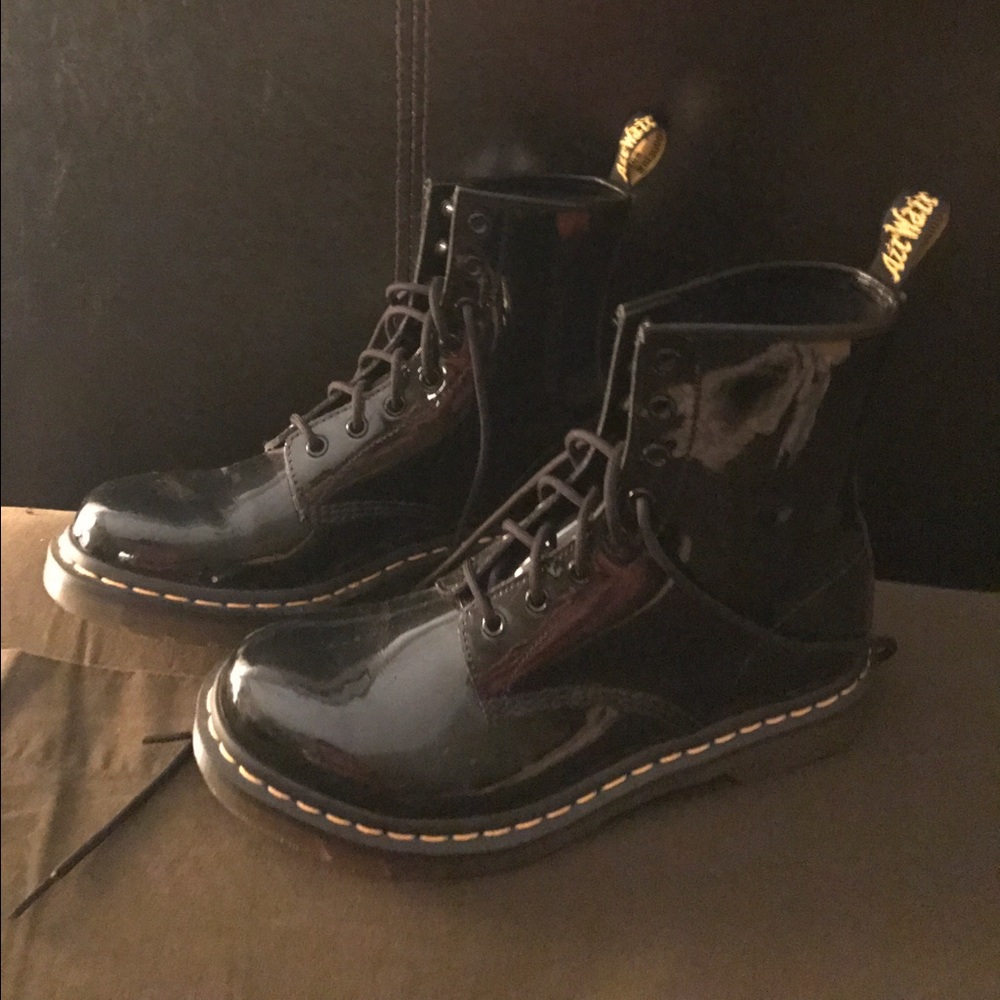 Patent leather Doc Martens (NEVER WORN!)