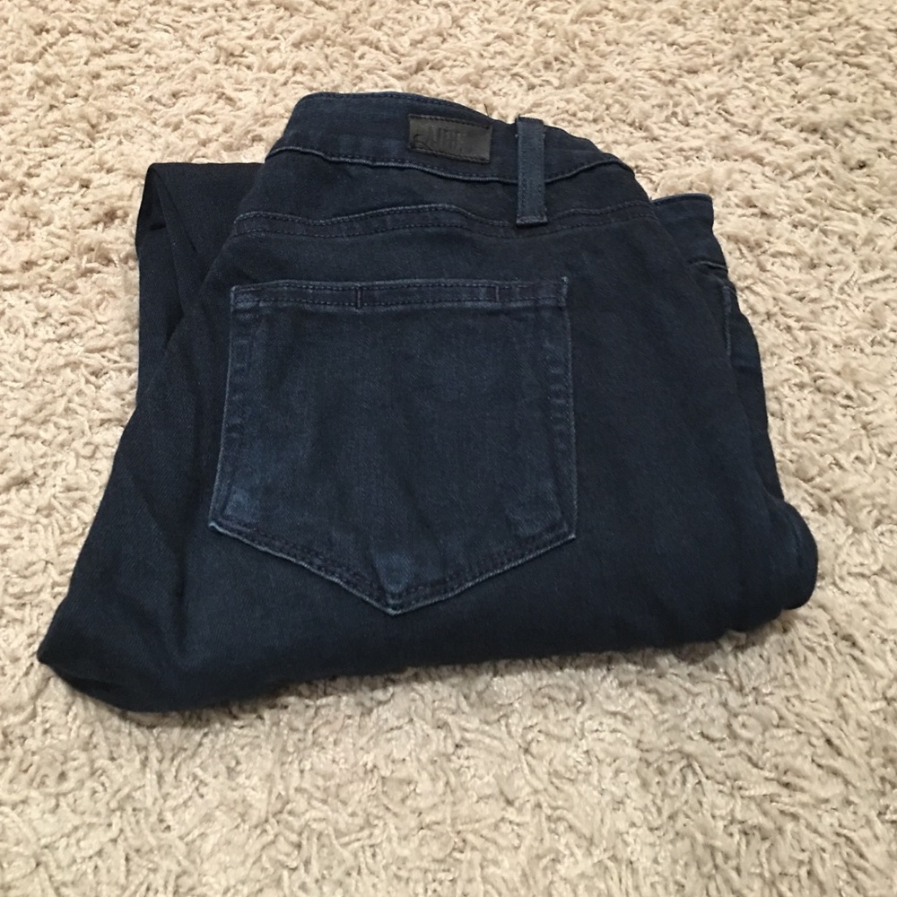 Paige dark skinny ankle jeans