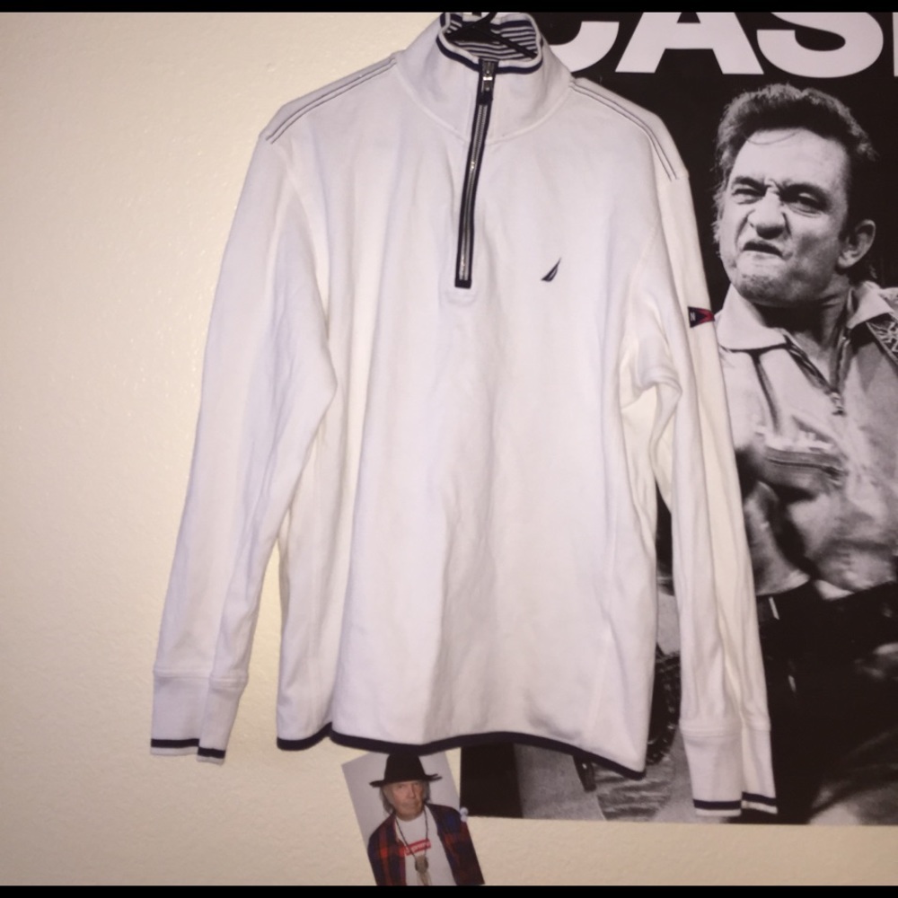 Nautical half zip long sleeve