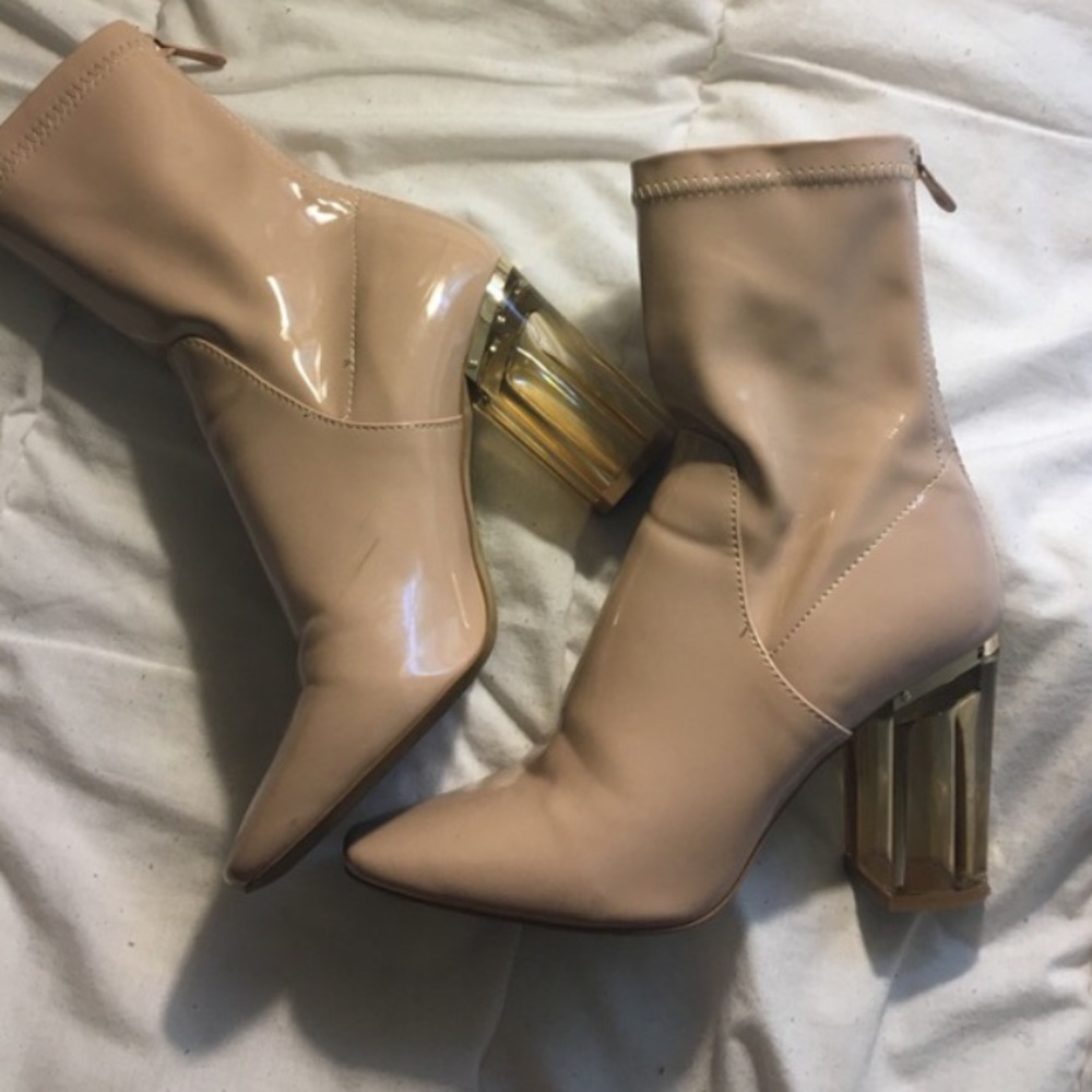 • Nude booties •