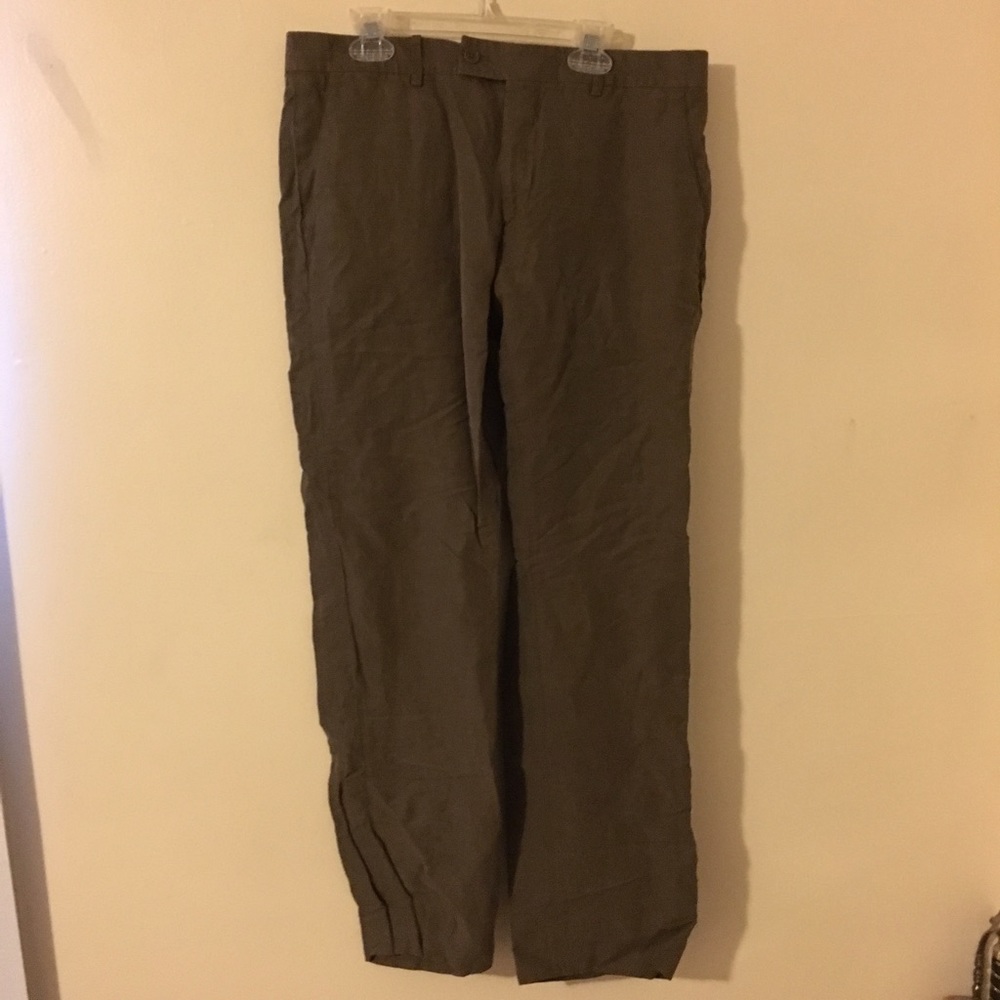 John Varvatos Dark Green Dress Pants Size 32