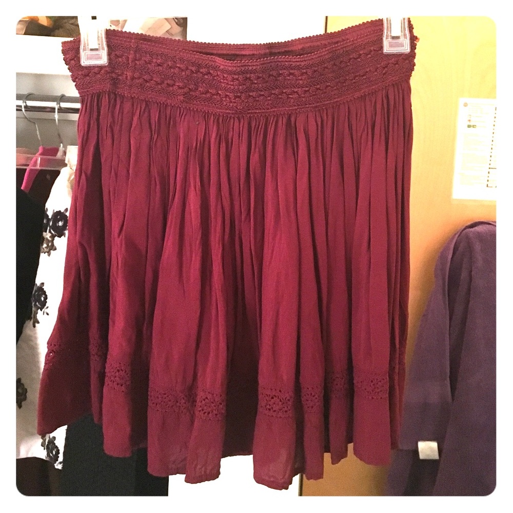 Burgundy dress