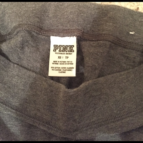 PINK- Gray leggings - Picture 2 of 2