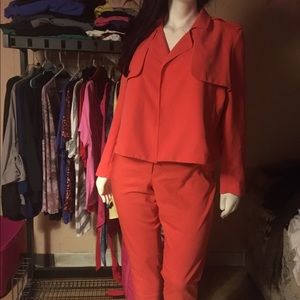 Lane Bryant Orange lightweight suit