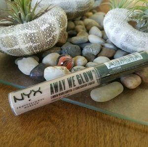 NYX Away We Glow Liquid Highlighter#4CRYSTAL GLARE