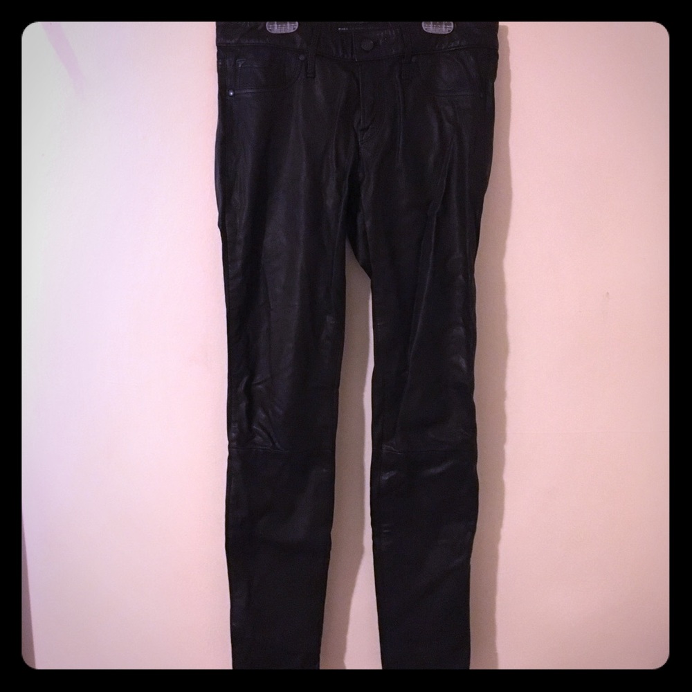 Marc Jacobs New York Black Leather Pants