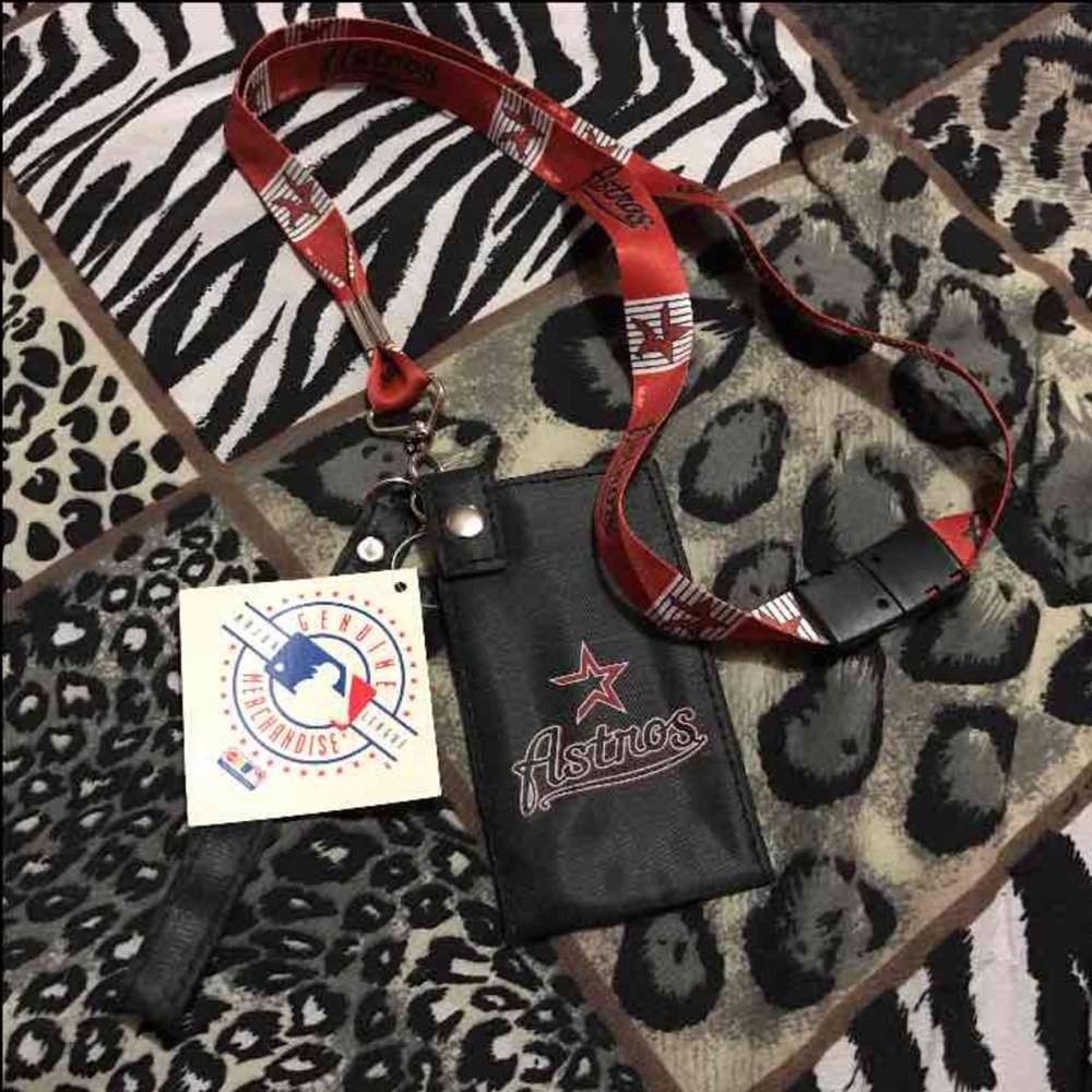 Astros Lanyard and ID holder