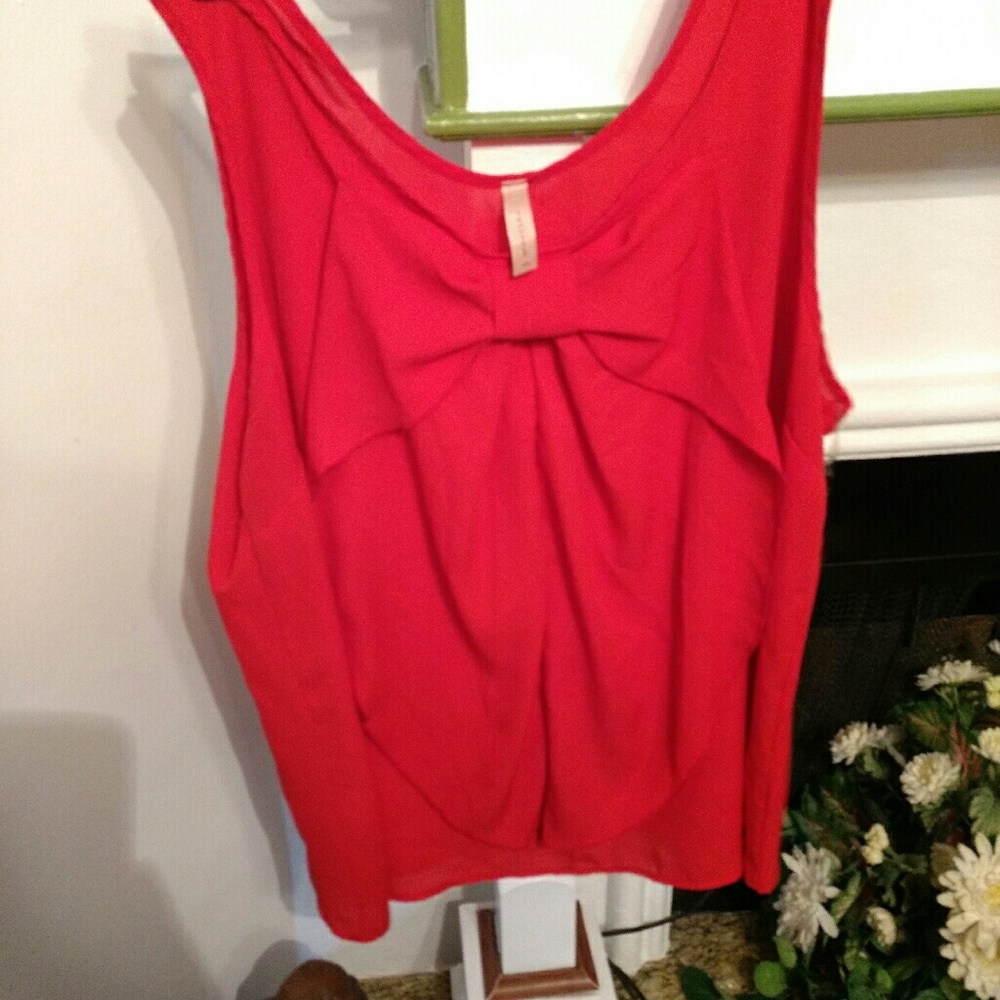 Red blouse