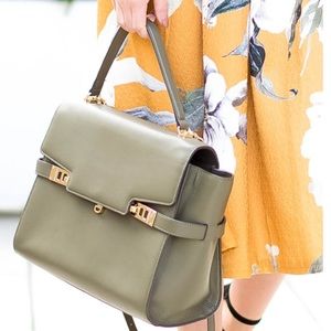 Henri Bendel Uptown Satchel in Olive Henri Bendel Uptown Satchel in Olive