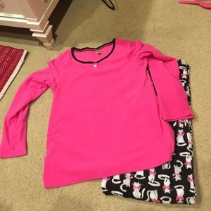 Super soft fleece pajama set size MEDIUM