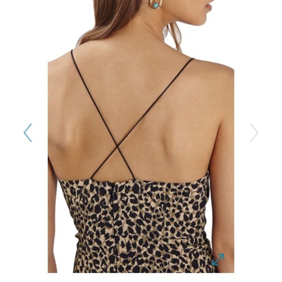 Topshop animal print plunge body-con midi dress - Picture 4 of 4