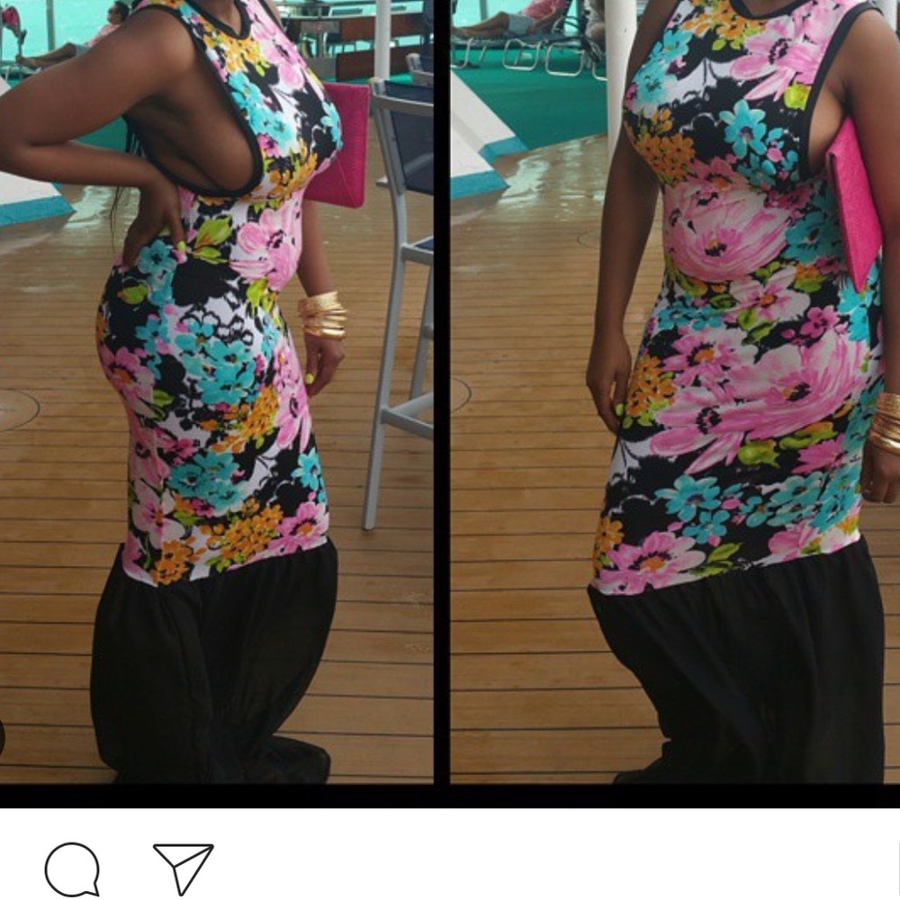 Custom side boob Maxi dress
