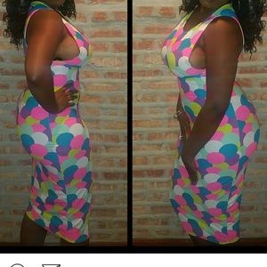 Side boob midi dress