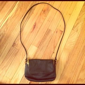 New! Black Faux Leather H&M Cross-Body Bag