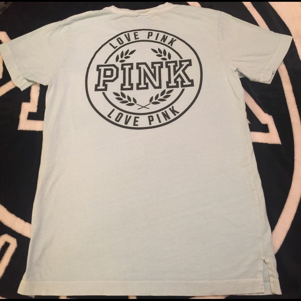 🎀VS PINK Baby blue tee🎀