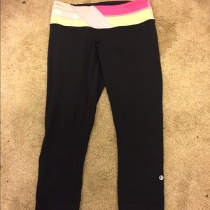 Lululemon crop leggings reversible