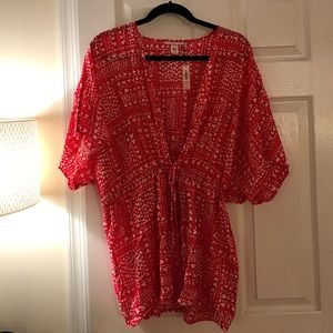 Victoria's Secret heart print kimono