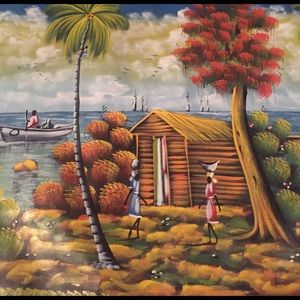 Beautiful large oil painting 40' by 30'