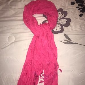 pink scarf