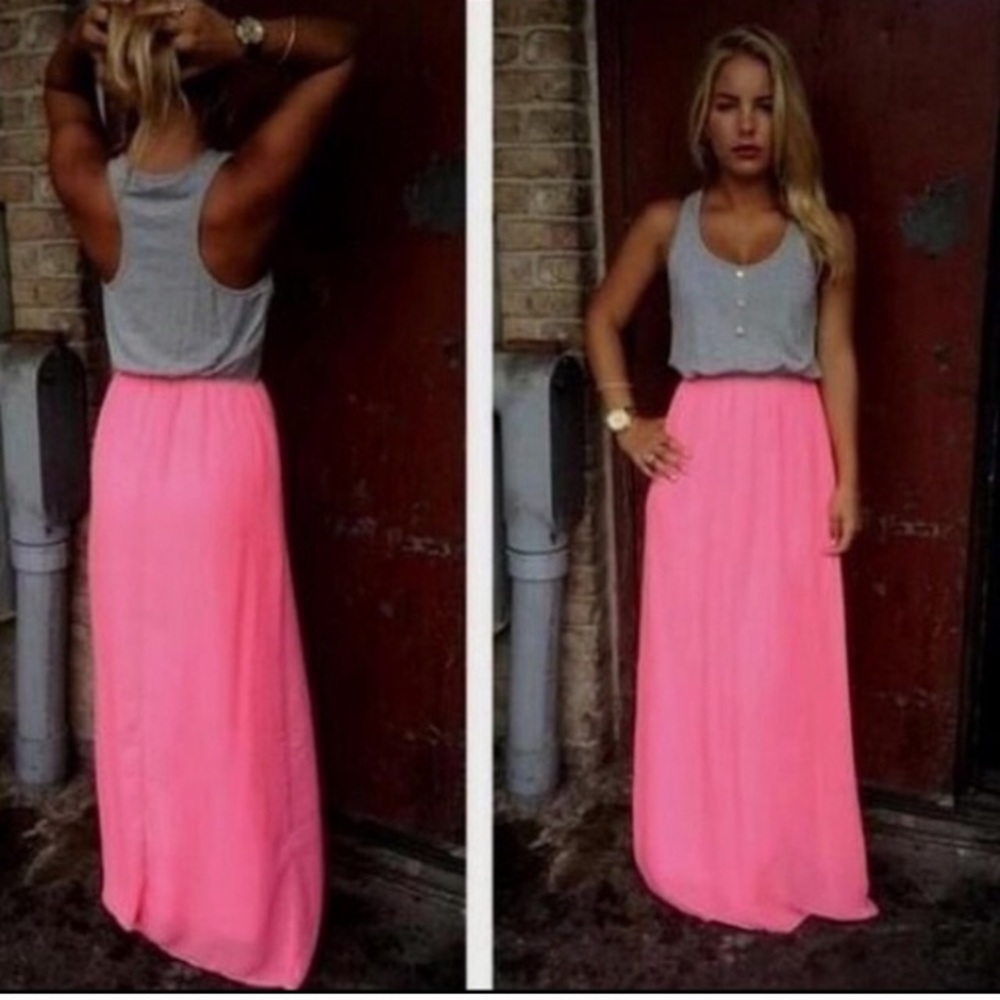 🎀Hot Pink Tank Maxi🎀