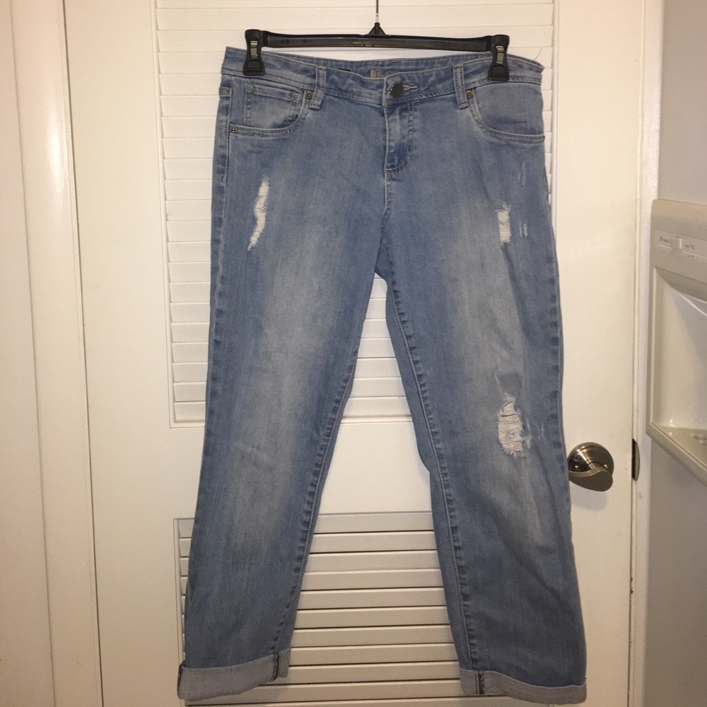 Adele Slouchy Boyfriend Jean by Kut, Size 10/12