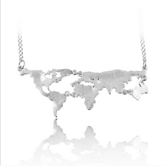 *SALE* World Map Necklace - Picture 2 of 2