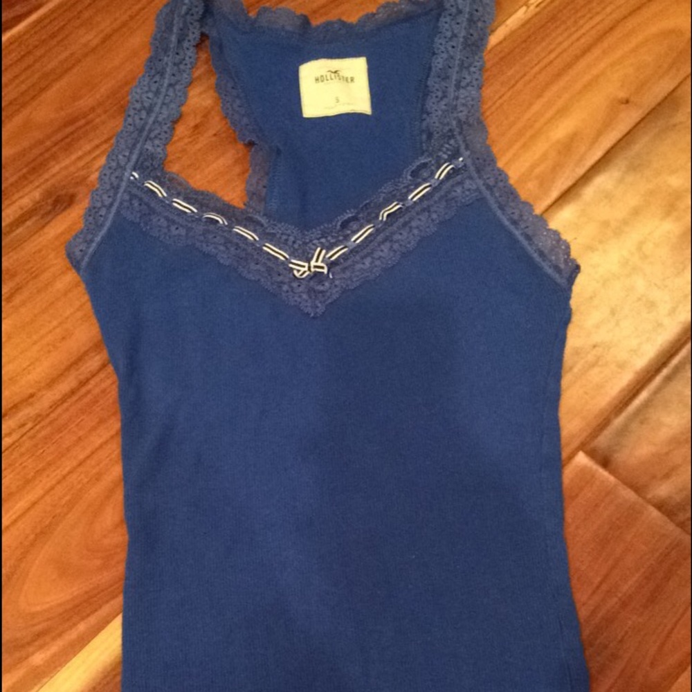 Royal Blue Racer Back Hollister Tank