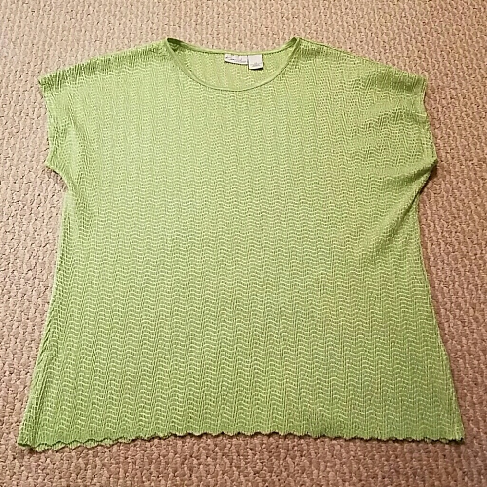 SALE💚Kim Rogers Lime Green Blouse
