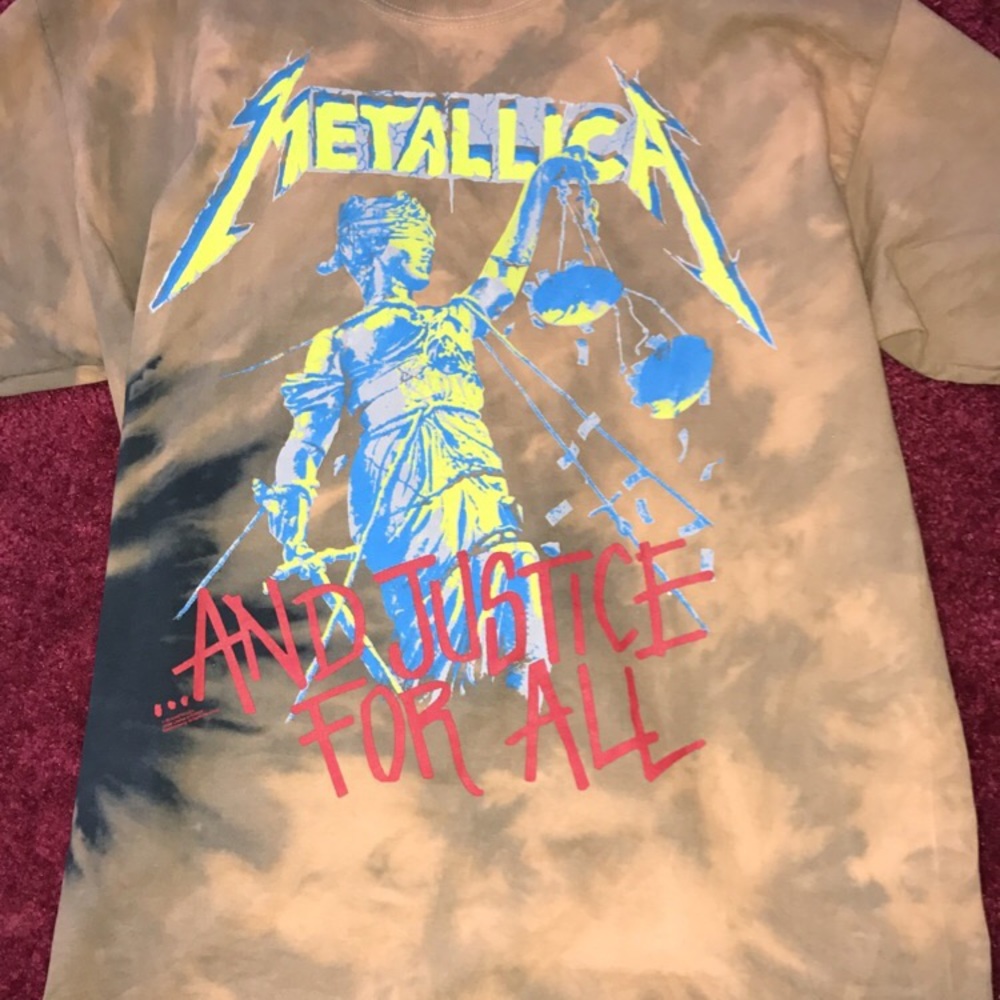 Metallica Bleach Dye Shirt